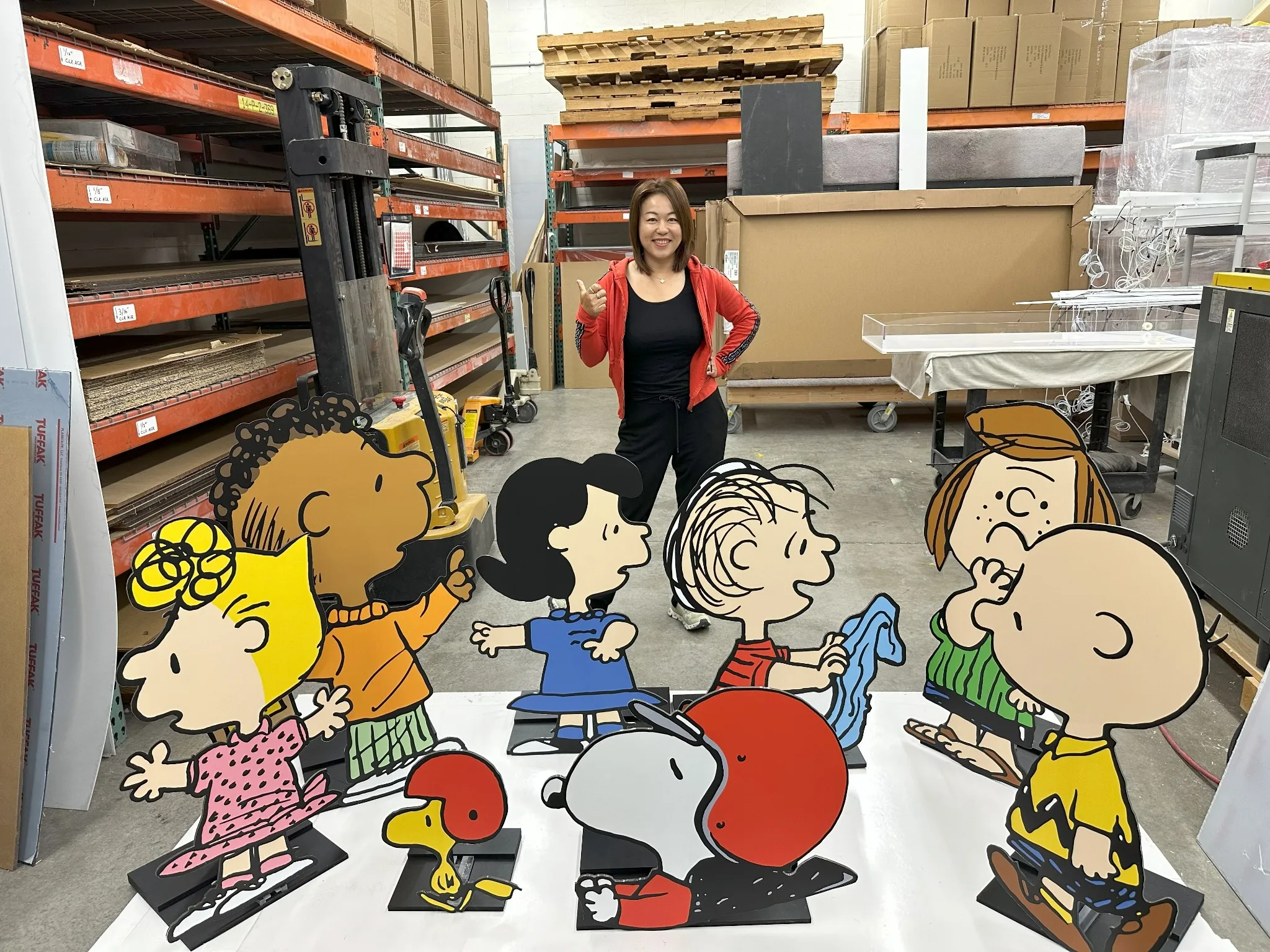 Art cnc Tina and peanuts plastic product prototype