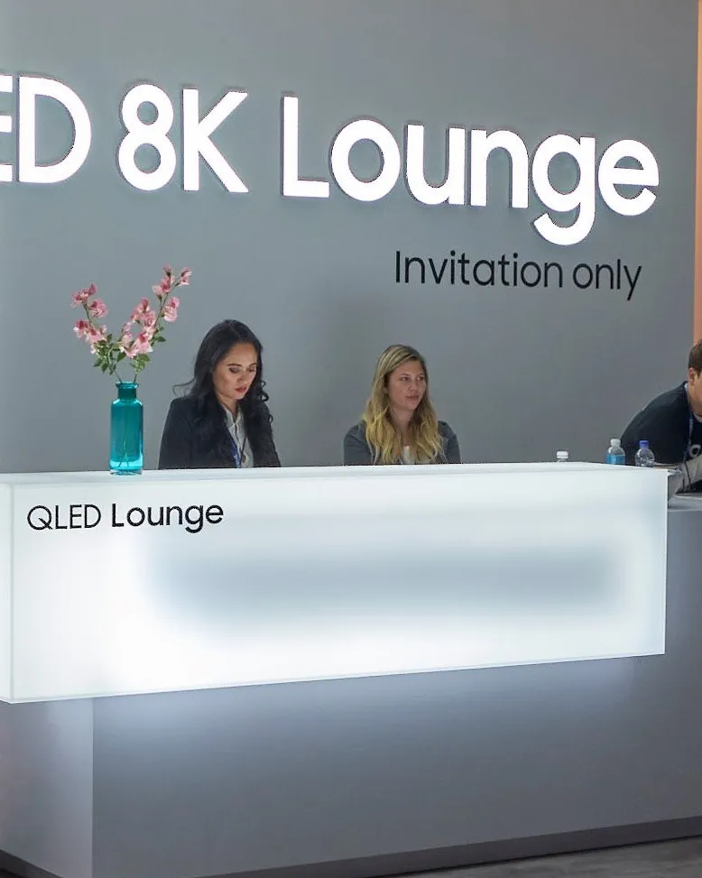 Samsung CES - 8K Lounge Desk plastic product prototyping