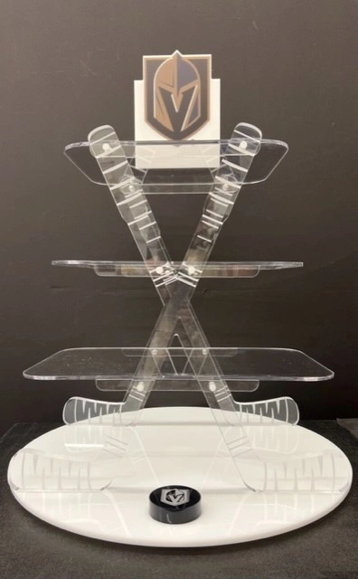 laser cutting Golden Knights Dessert Display