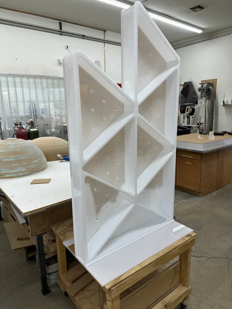 Custom plastic fabrication donut walls