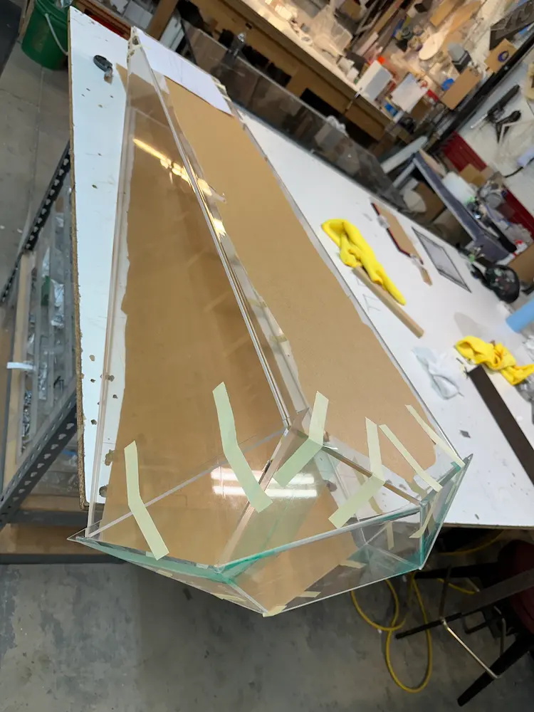 Custom hand fabrication plastic acrylic