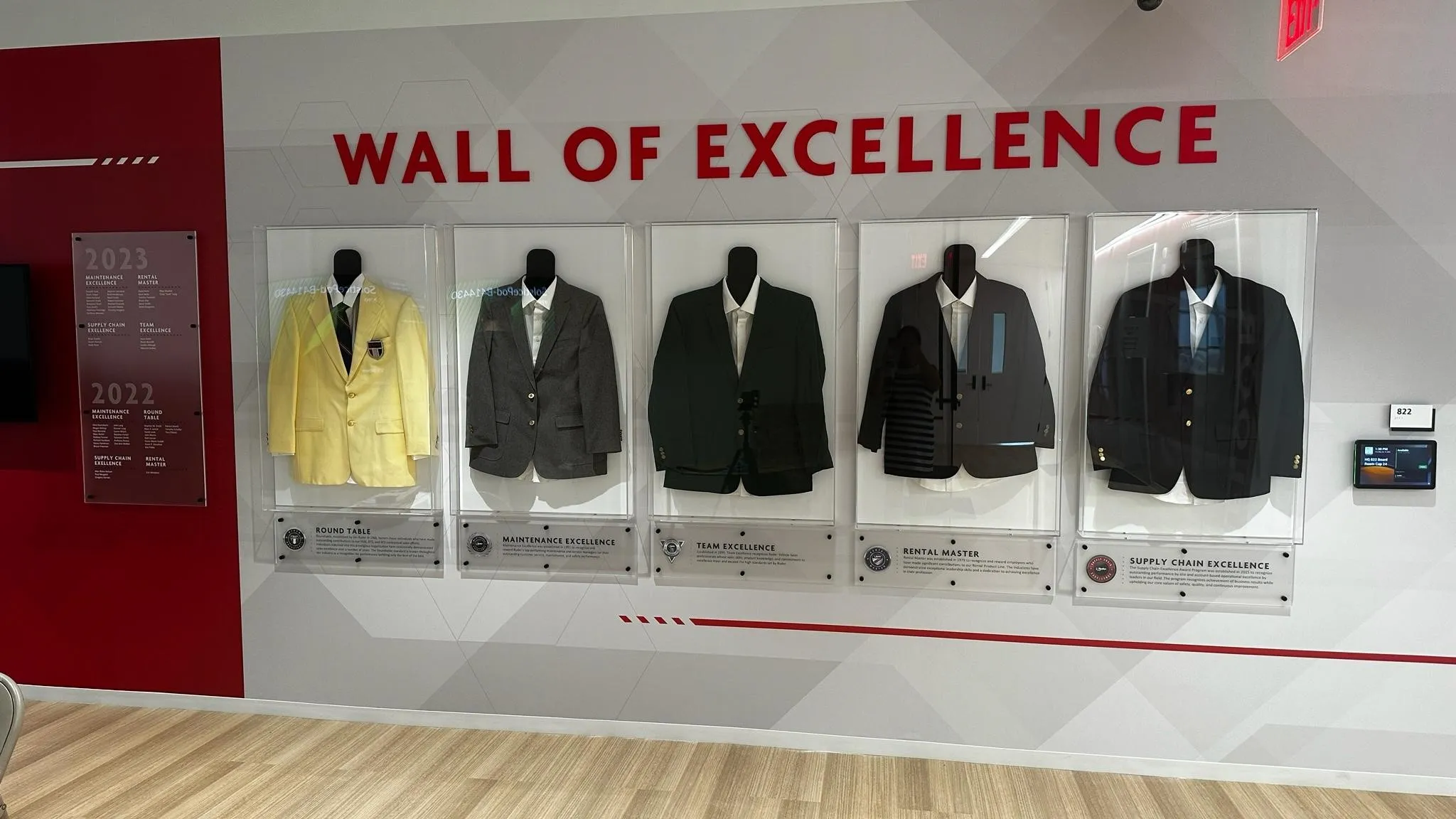 Awards Wall Jacket Backers plastic product prototyping