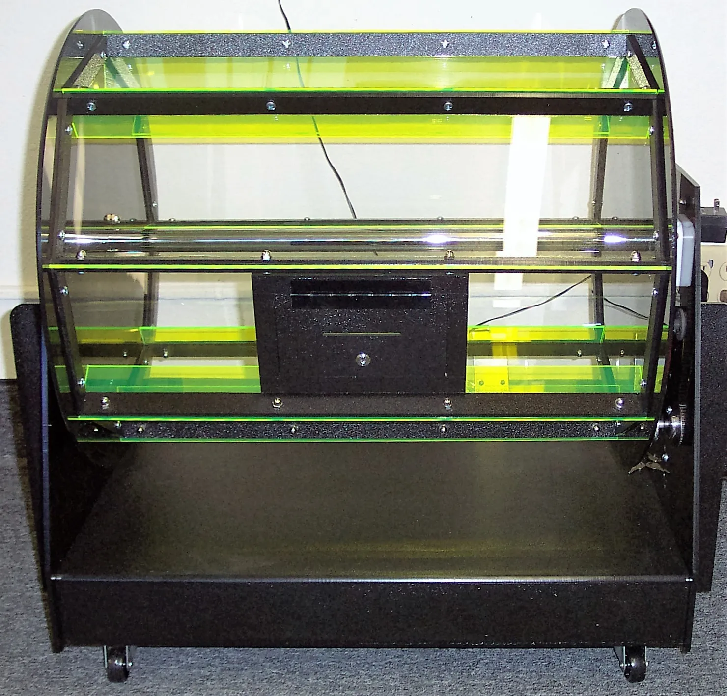 Raffle Drum - Fluorescent Accent plastic product prototyping