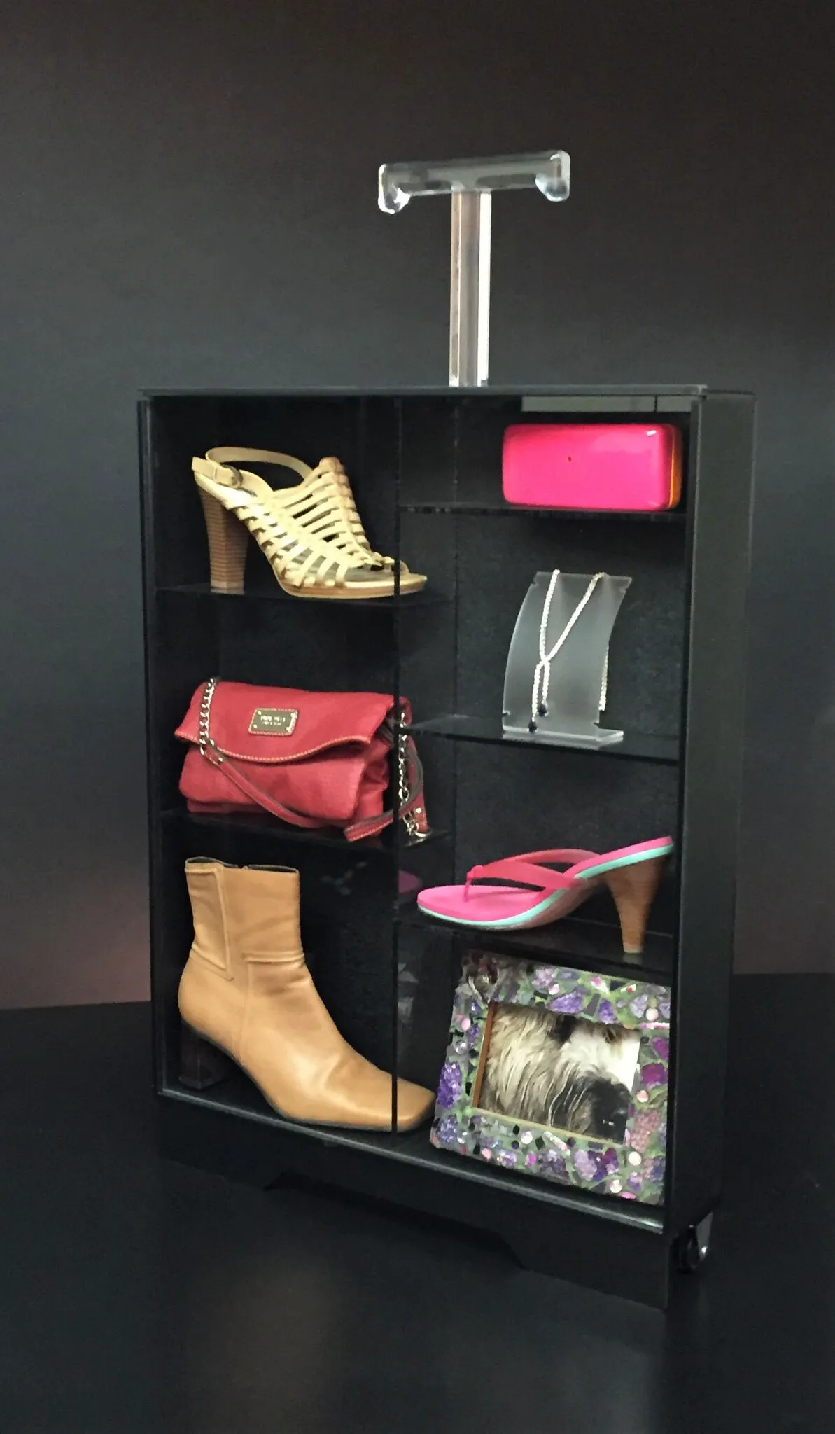 15 display suitcase on wheels plastic product prototyping