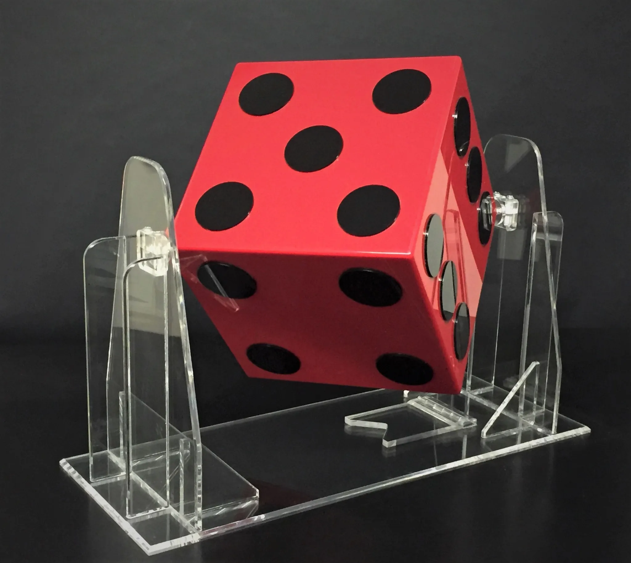 Wobble Drum 12x12 Red and Black plastic product prototyping