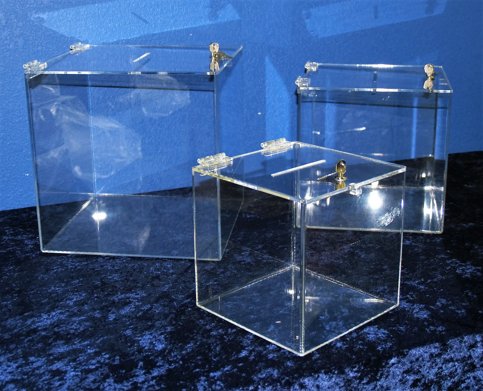 Ballot Box 3 sizes plastic product prototype