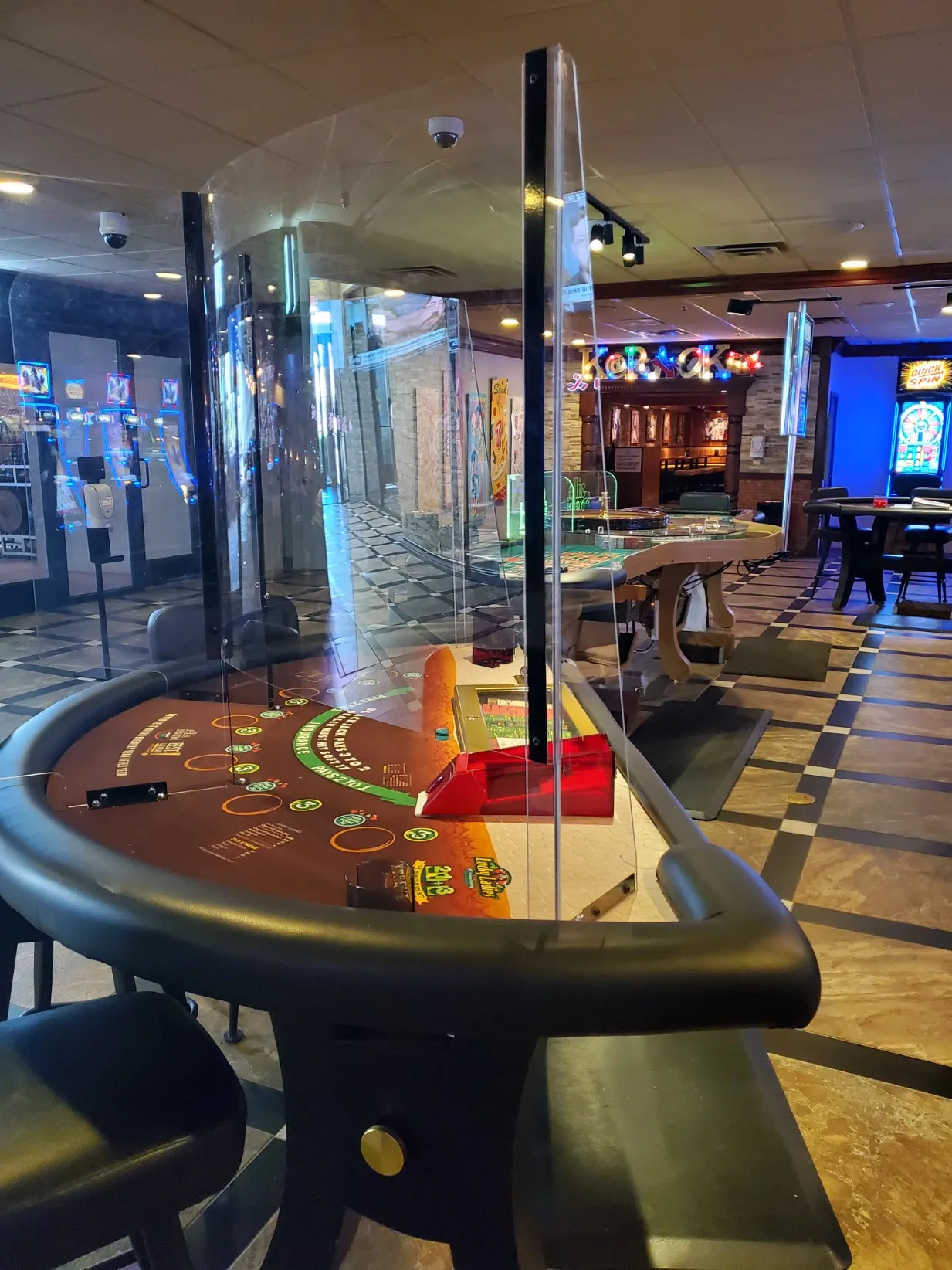 Black Jack Sneeze Guard - Ellis Island plastic product prototyping