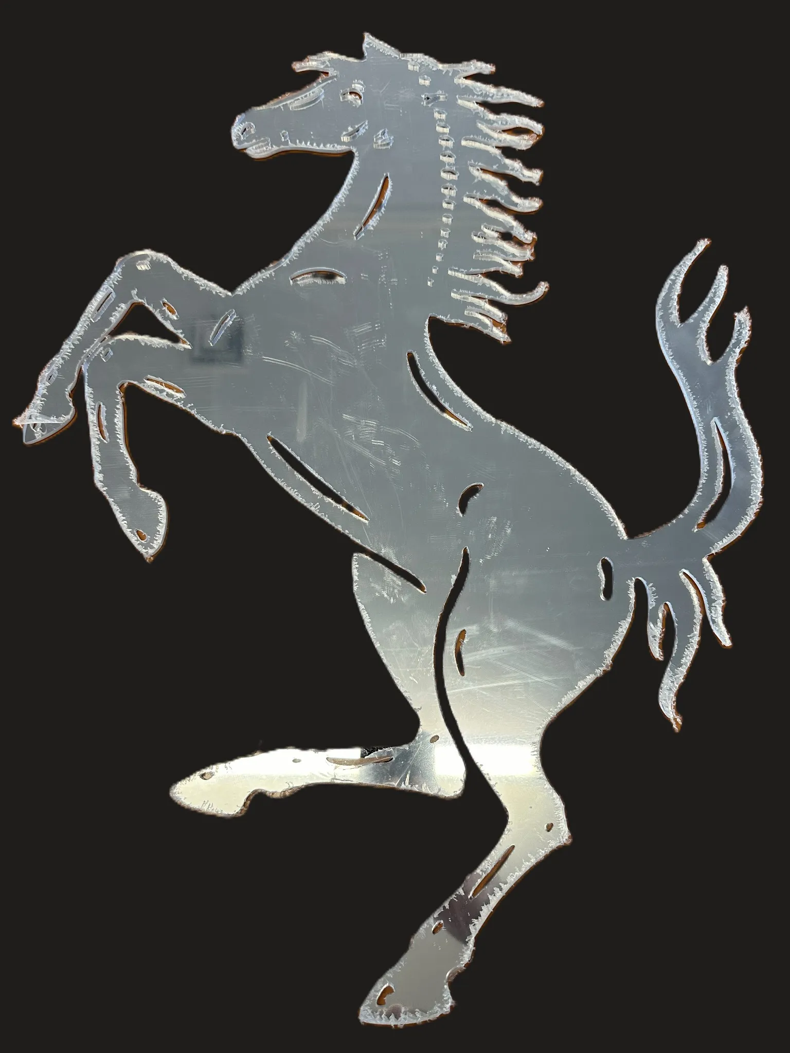 Art ferrari horse plastic product prototype