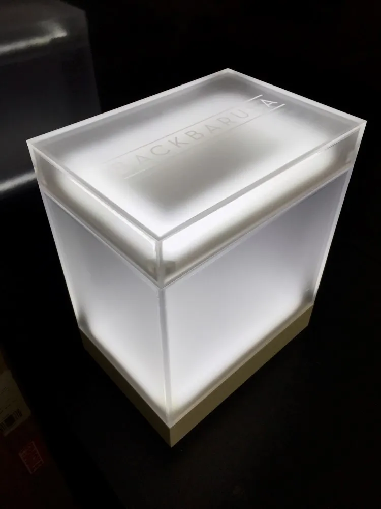 LED Bottle Display plastic product prototyping