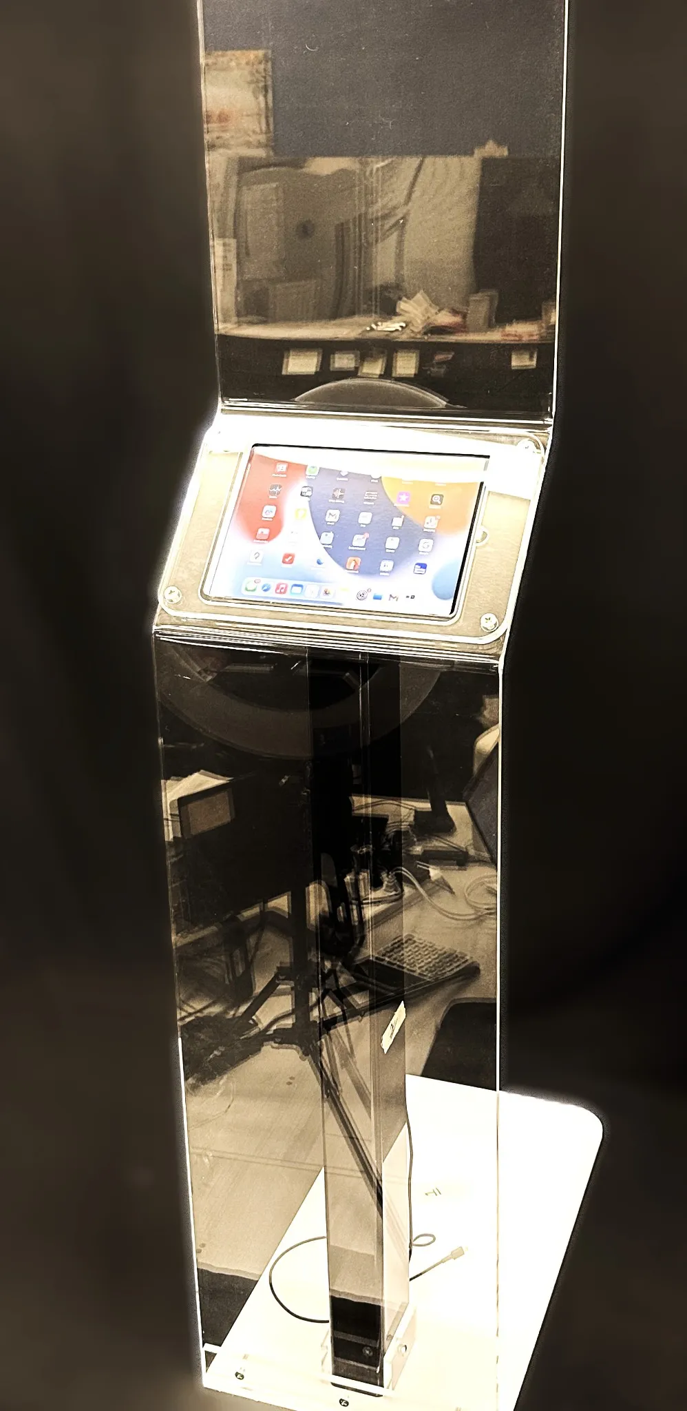 product display bent tablet display product display bent tablet display