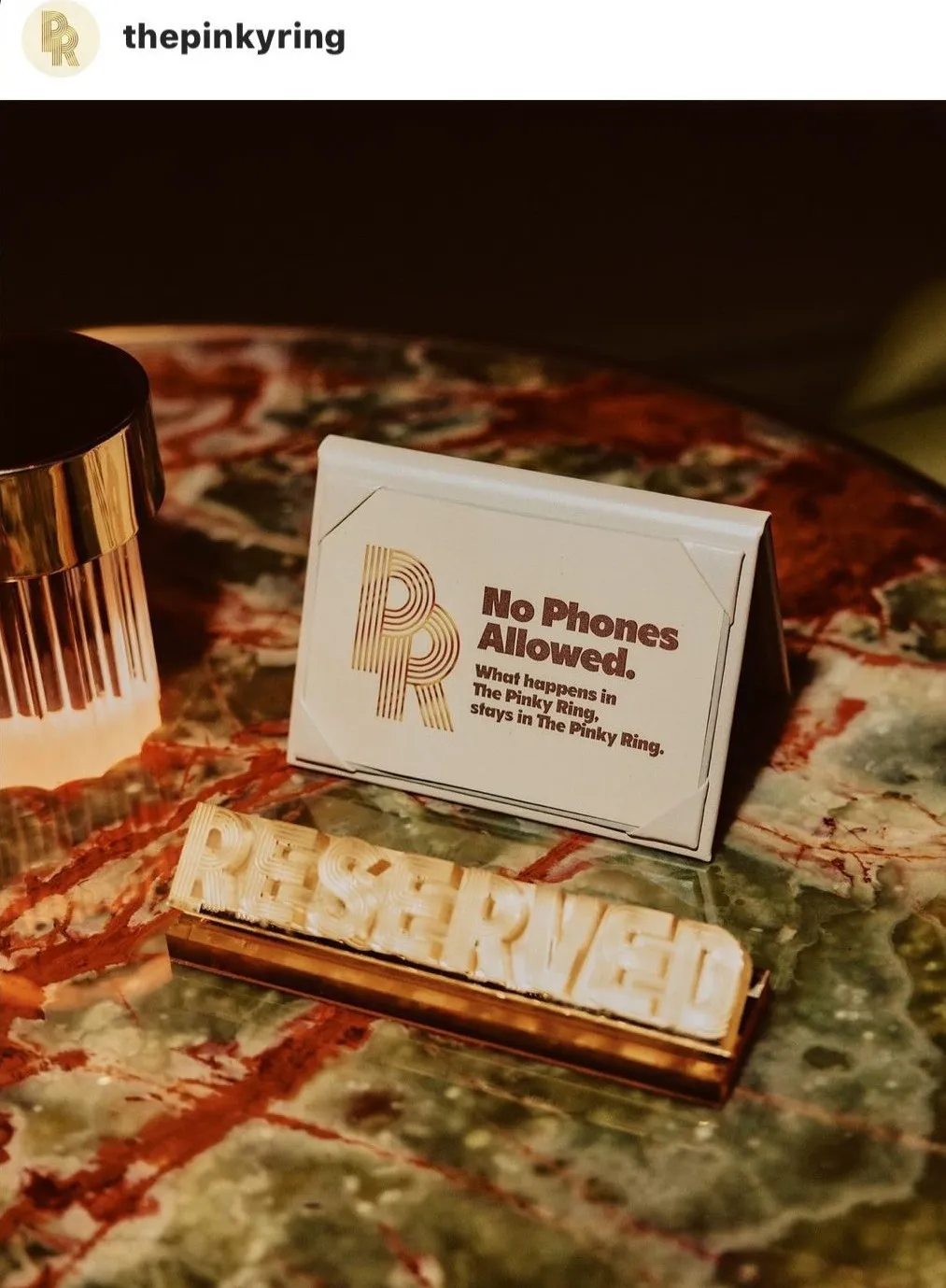 Pinky Ring screen shot of reserved sign plastic product prototyping