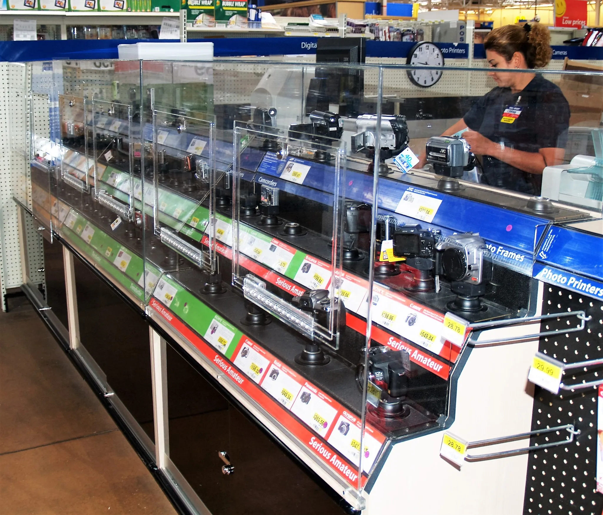 Retail Camera display case plastic product prototyping