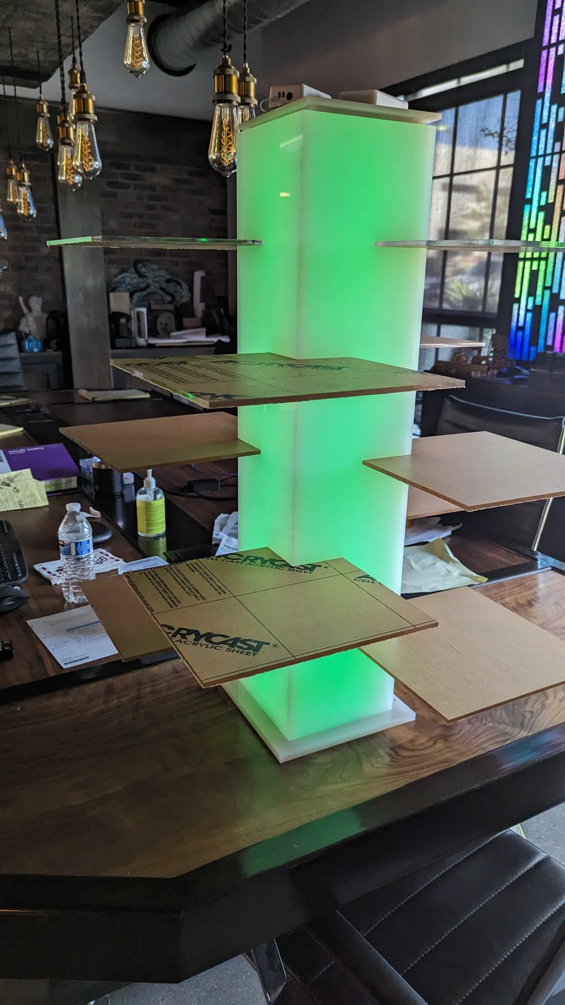 green led light plastic product prototyping