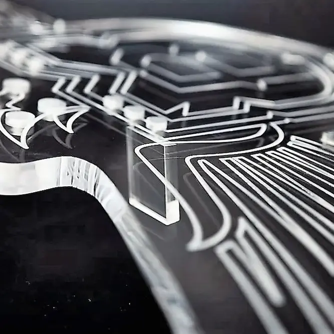 plastic laser cutting Engraved Sign